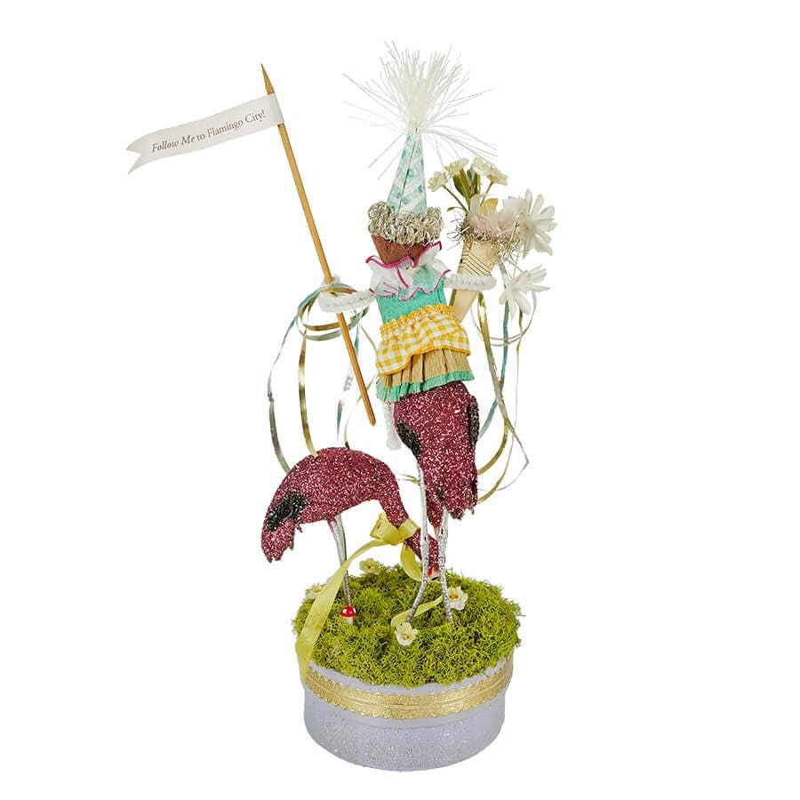 "Follow Me To Flamingo City Wish Box" Yellow Dress Fairy - Image 3