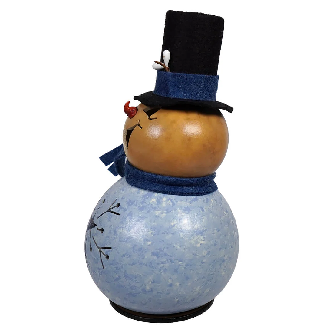 Gabriel - Miniature Snowflake Snowman Gourd - Image 2