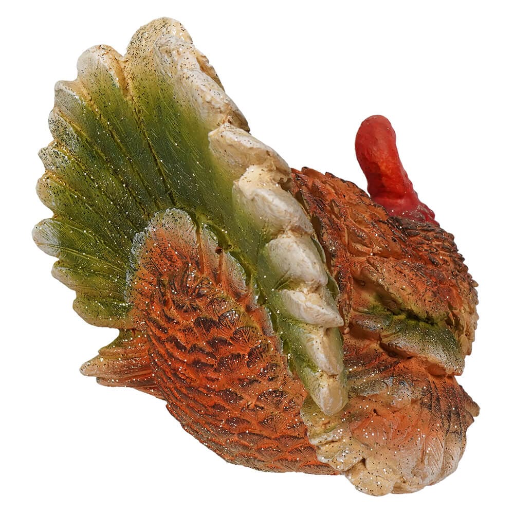 Hand-Painted & Glittered Turkey Figure - Image 3