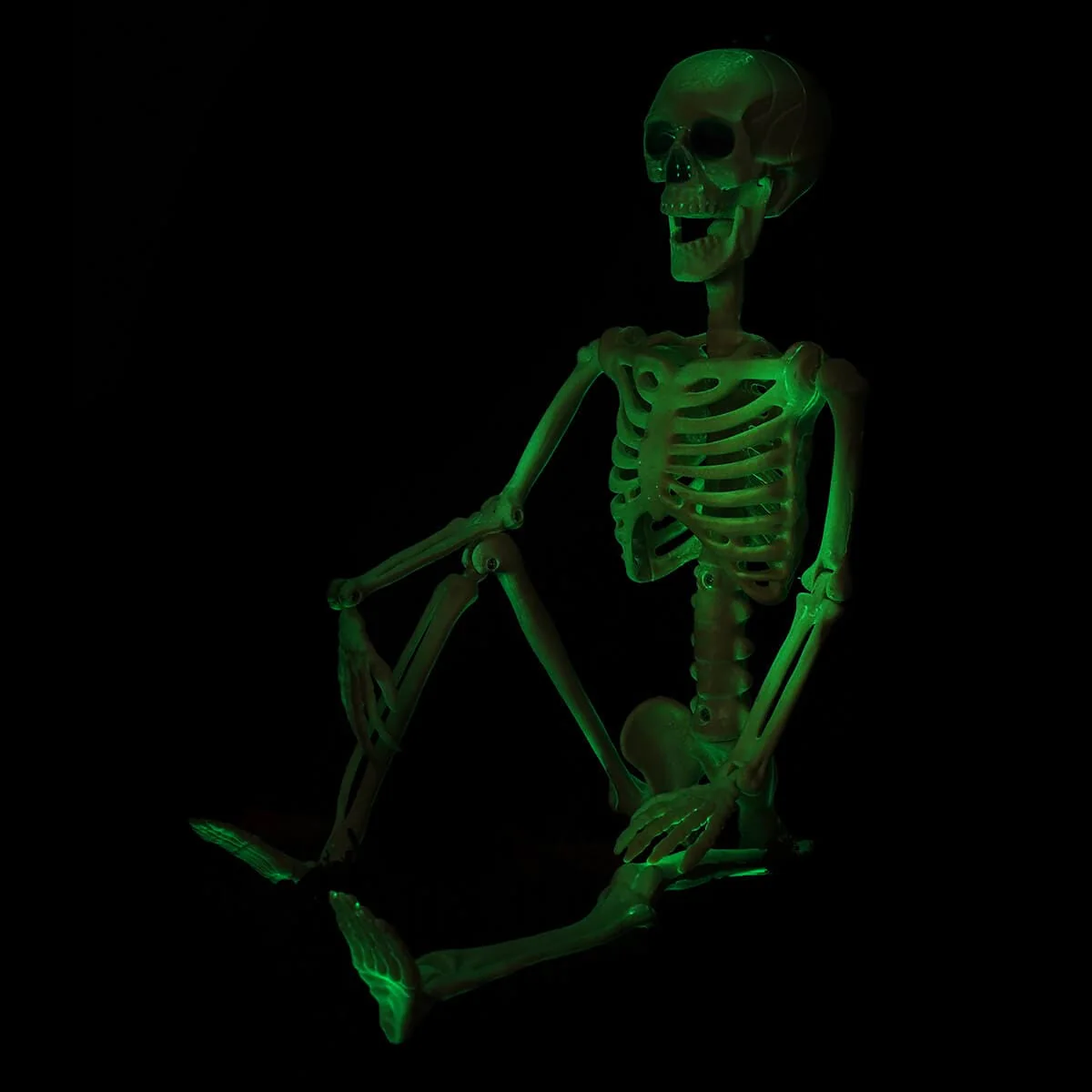Glow In The Dark Posable Jointed Skeleton - Image 3