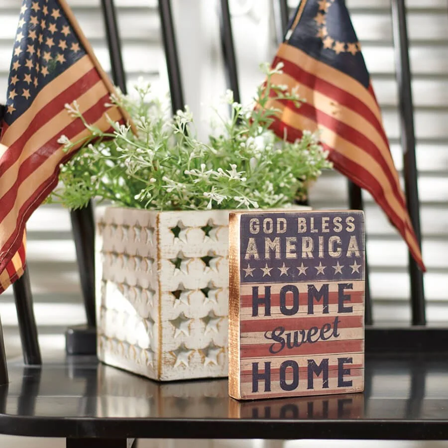 God Bless Home Sweet Home Block Sign - Image 3