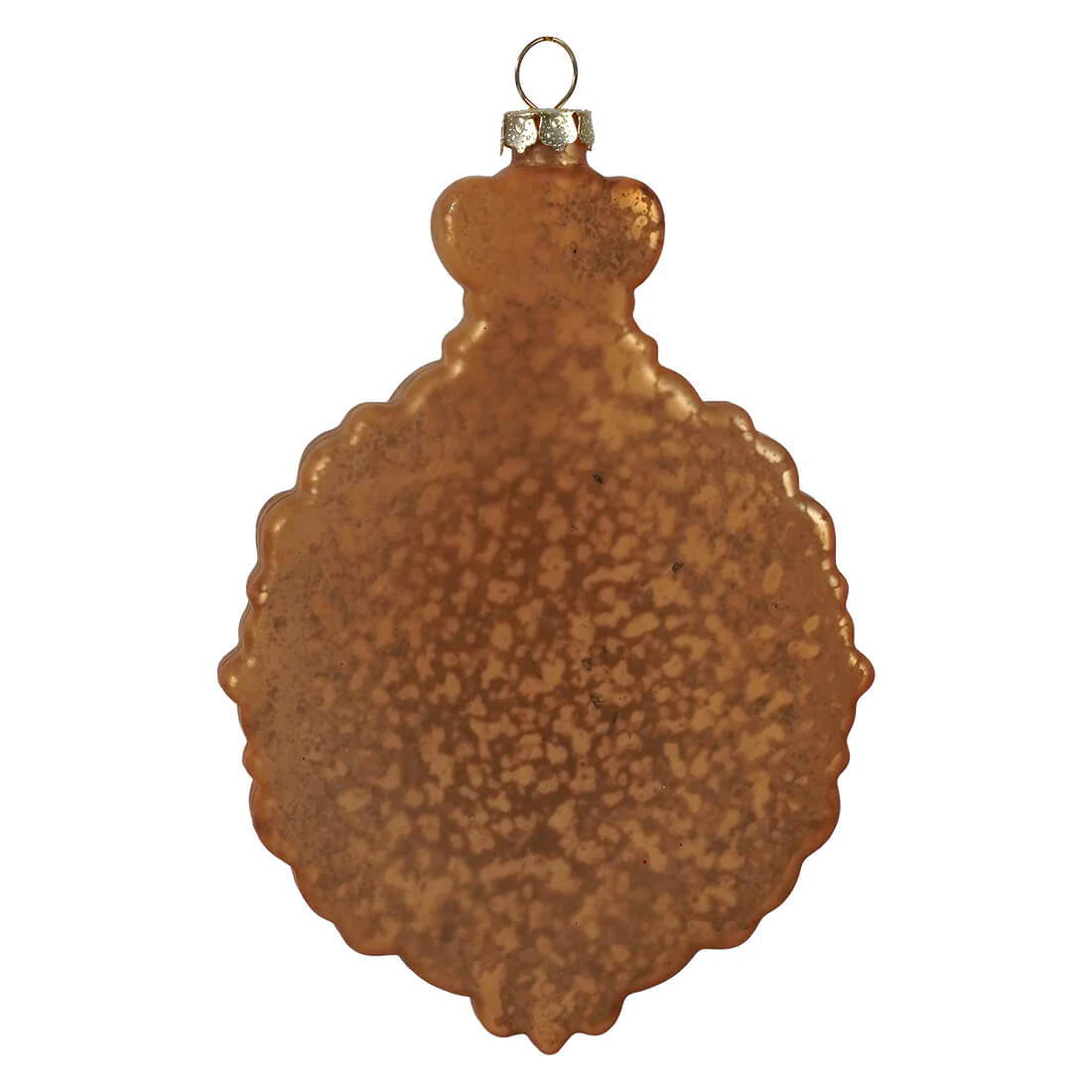 Gold Glass Virgin Mary & Child Ornament - Image 2