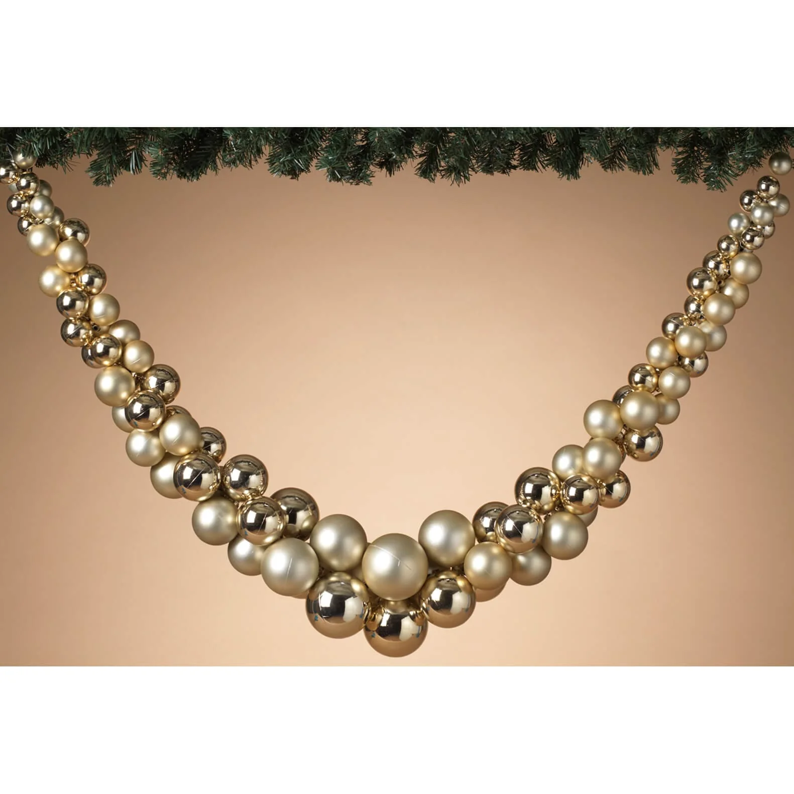 Gold Holiday Shatterproof Ornament Swag - Image 3