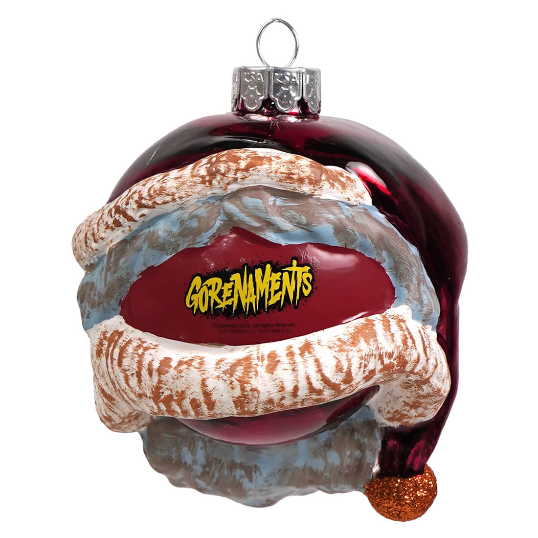 Gorenaments® "Evil Santa" Glass Ornament - Image 3
