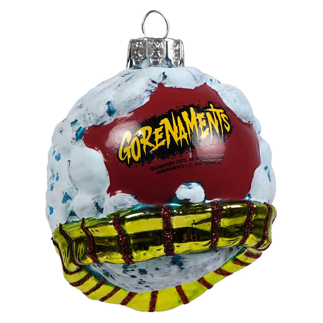 Gorenaments® "Evil Snowman" Glass Ornament - Image 3