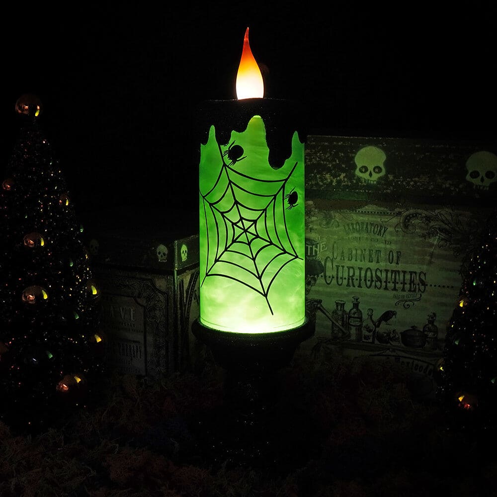 Green Lighted Water Globe Candle - Image 2