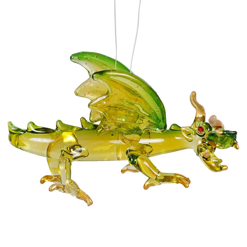 Green Mini Flying Dragon Ornament