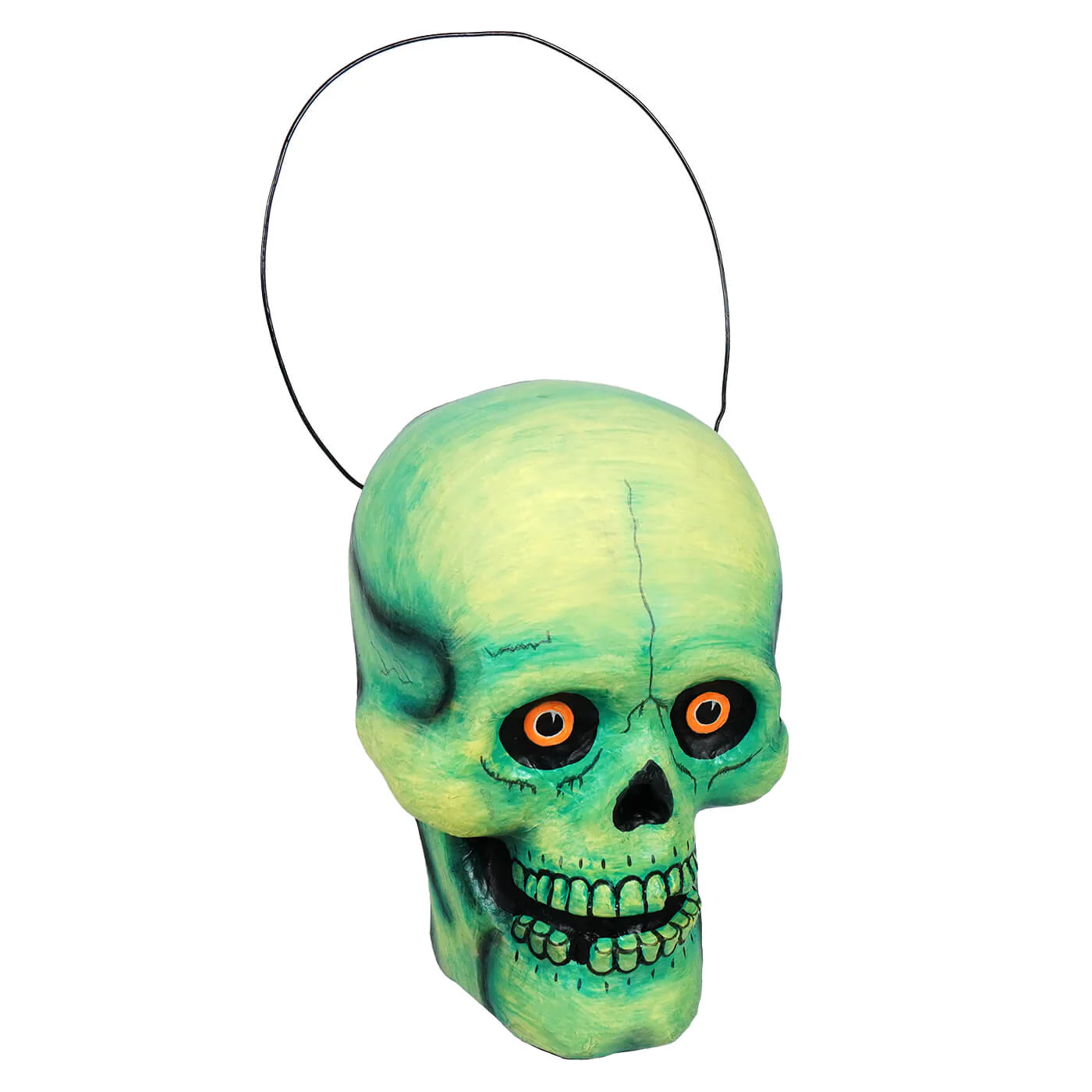 Green Scary Skull Bucket