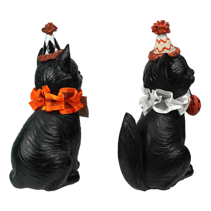 Halloween Black Cat Figurines Set/2 - Image 2