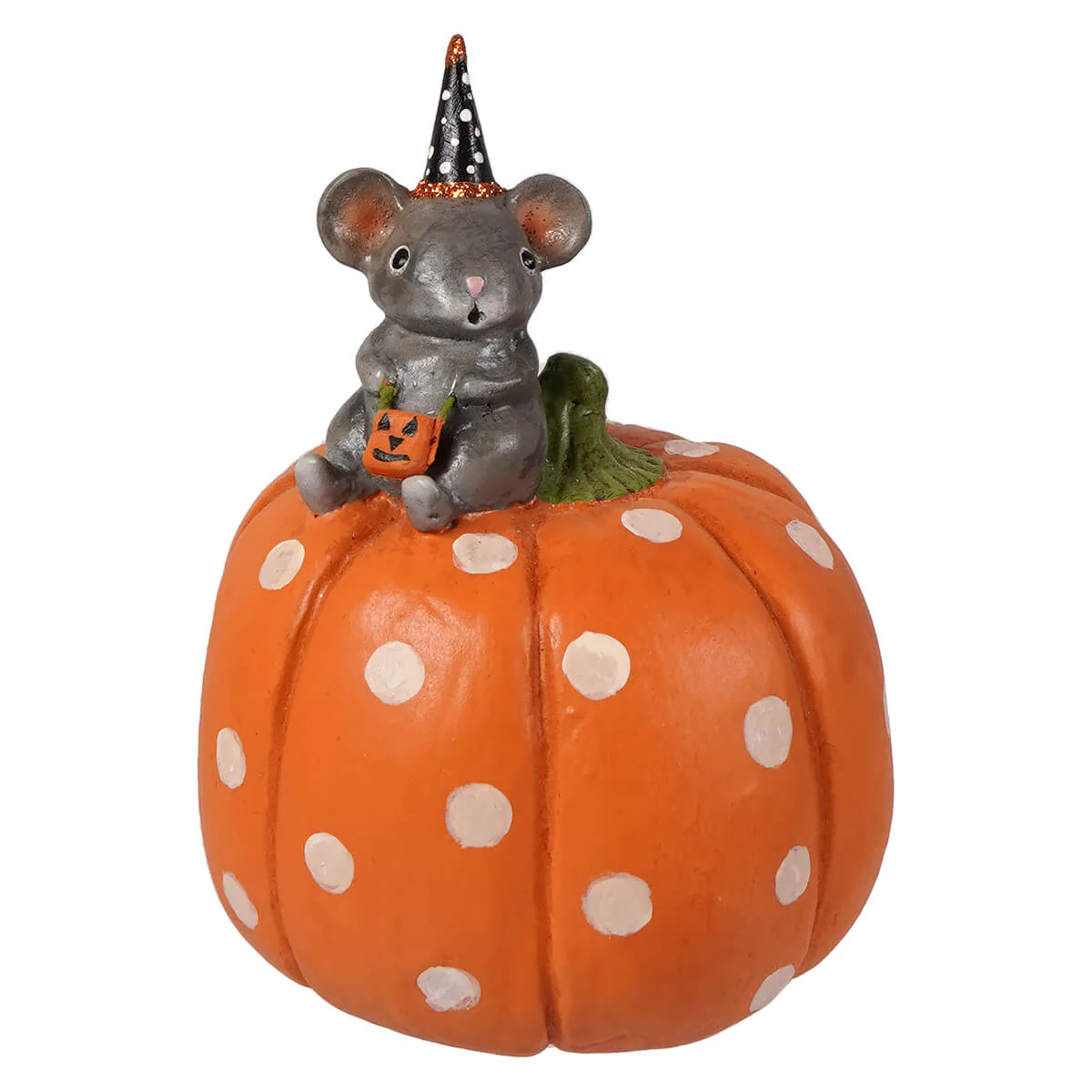 Halloween Mouse On Pumpkin
