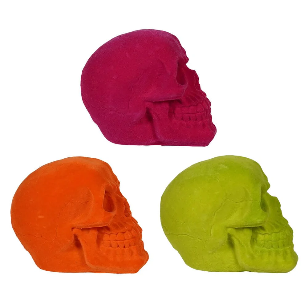 Halloween Neon Colored Skulls Set/3 - Image 2