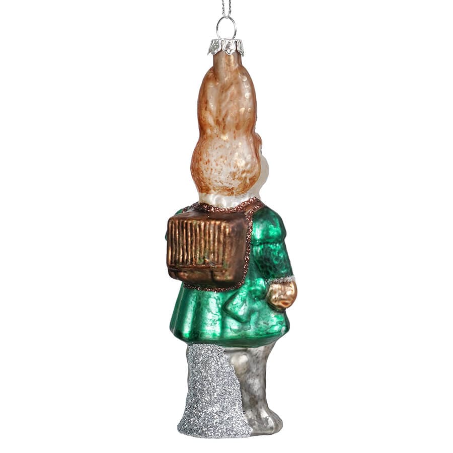 Hand-Painted Glass Rabbit Ornament - Image 2