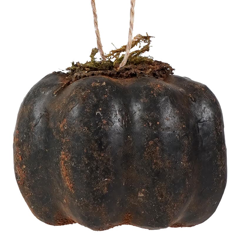 Handcrafted Black Pumpkin Ornament