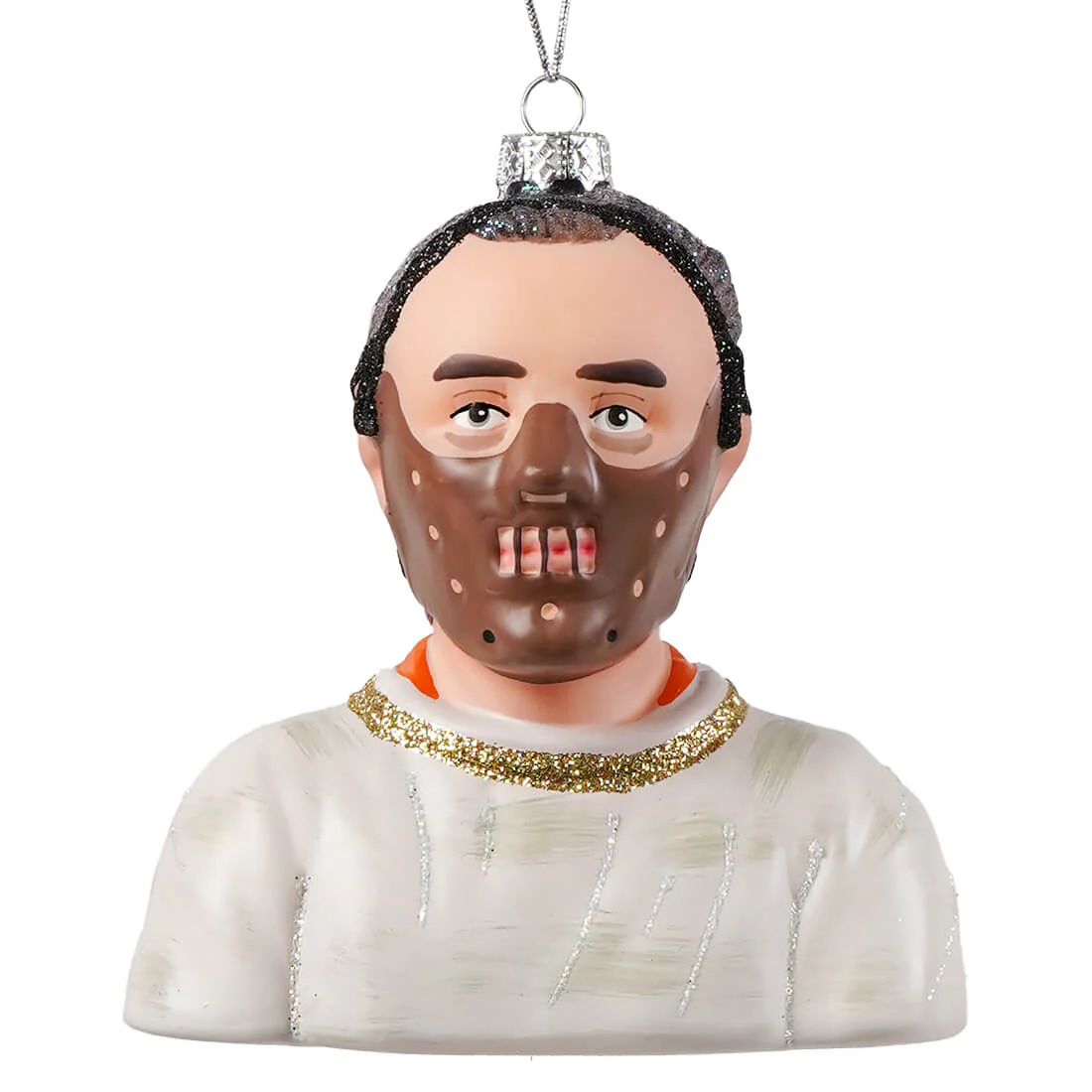 Hannibal Lecter Glass Ornament