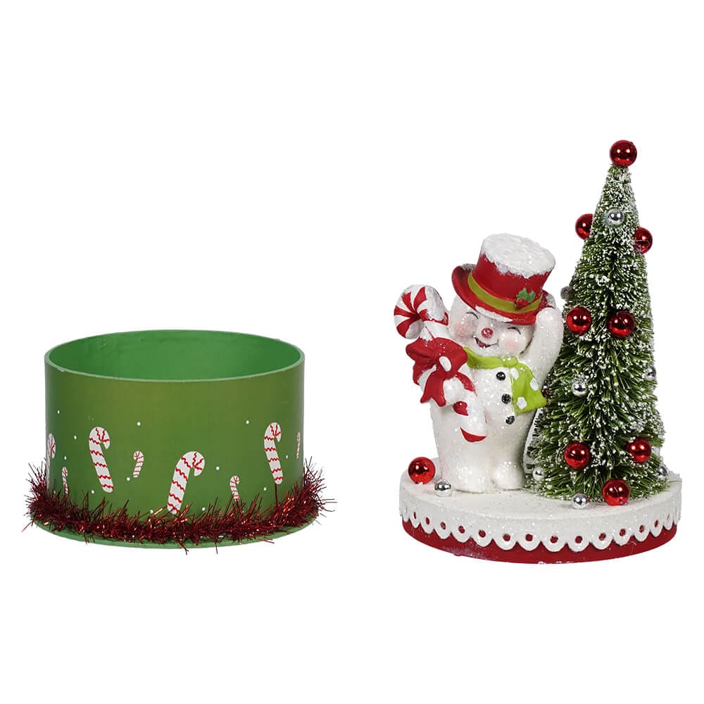 Happy Snowman On Box - Image 3