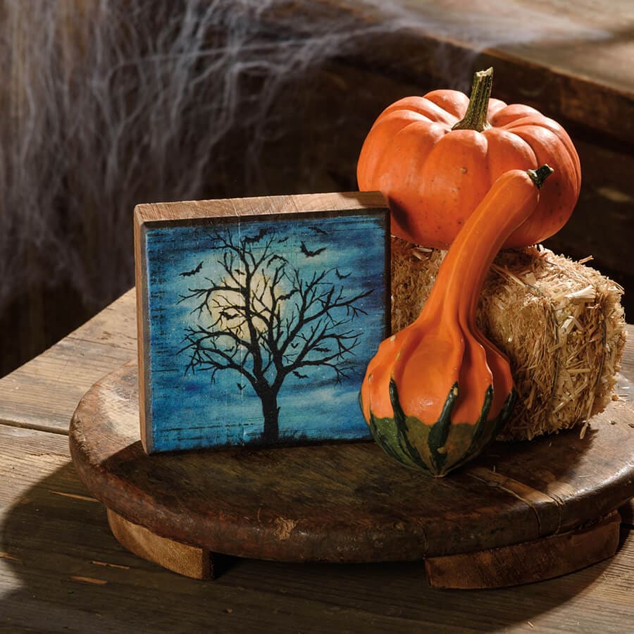 Haunted Tree Block Sign - Image 2