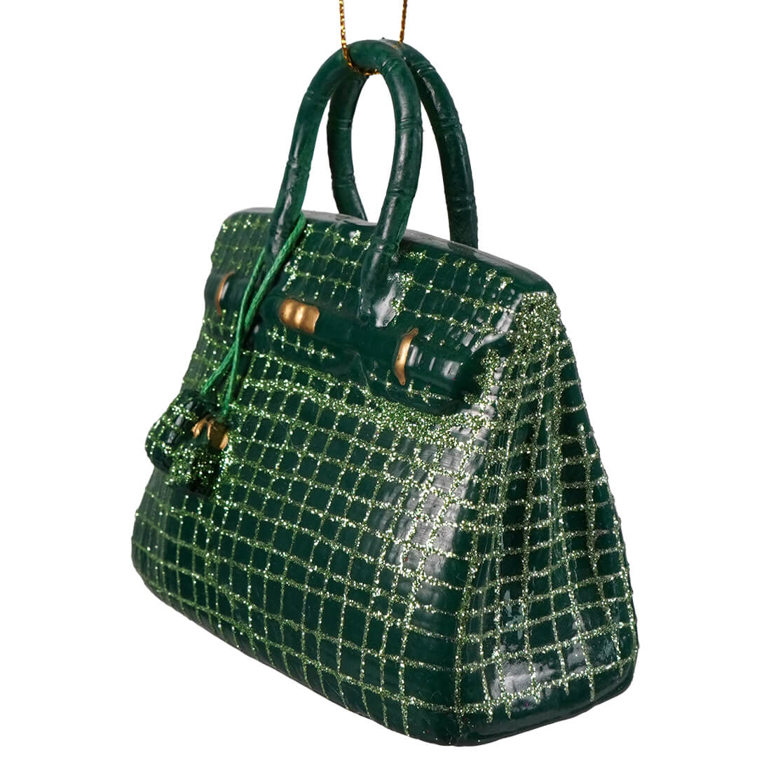 Haute Handbag Glass Ornament