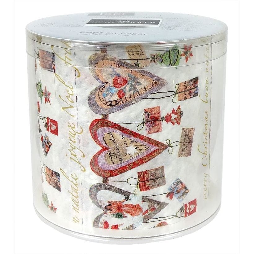 Hearts Joyeux Noel Christmas Design Toilet Paper - Image 2