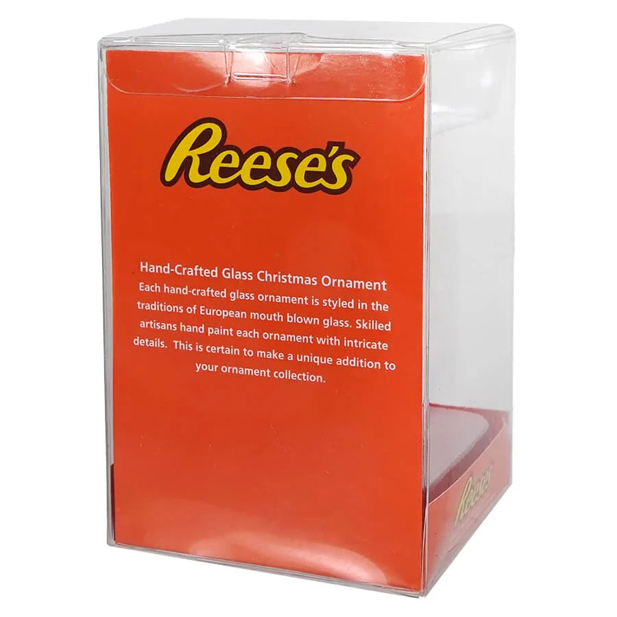 Hershey's™ Glass Reese's Peanut Butter Cup Chocolate Bar Ornament - Image 2