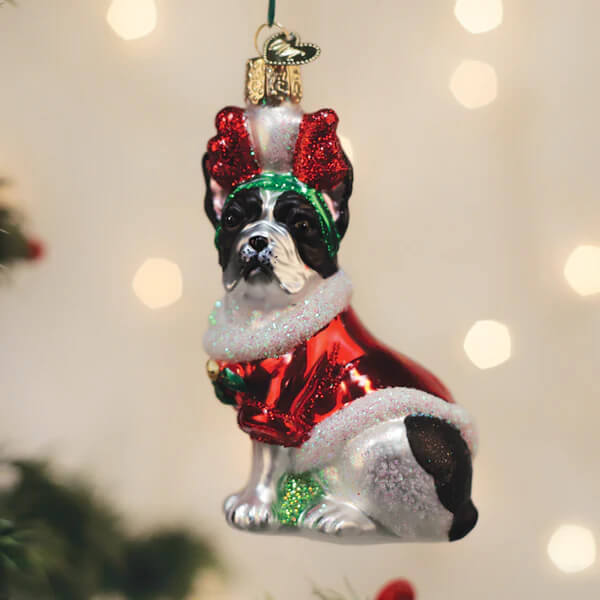 Holiday French Bulldog Ornament - Image 5