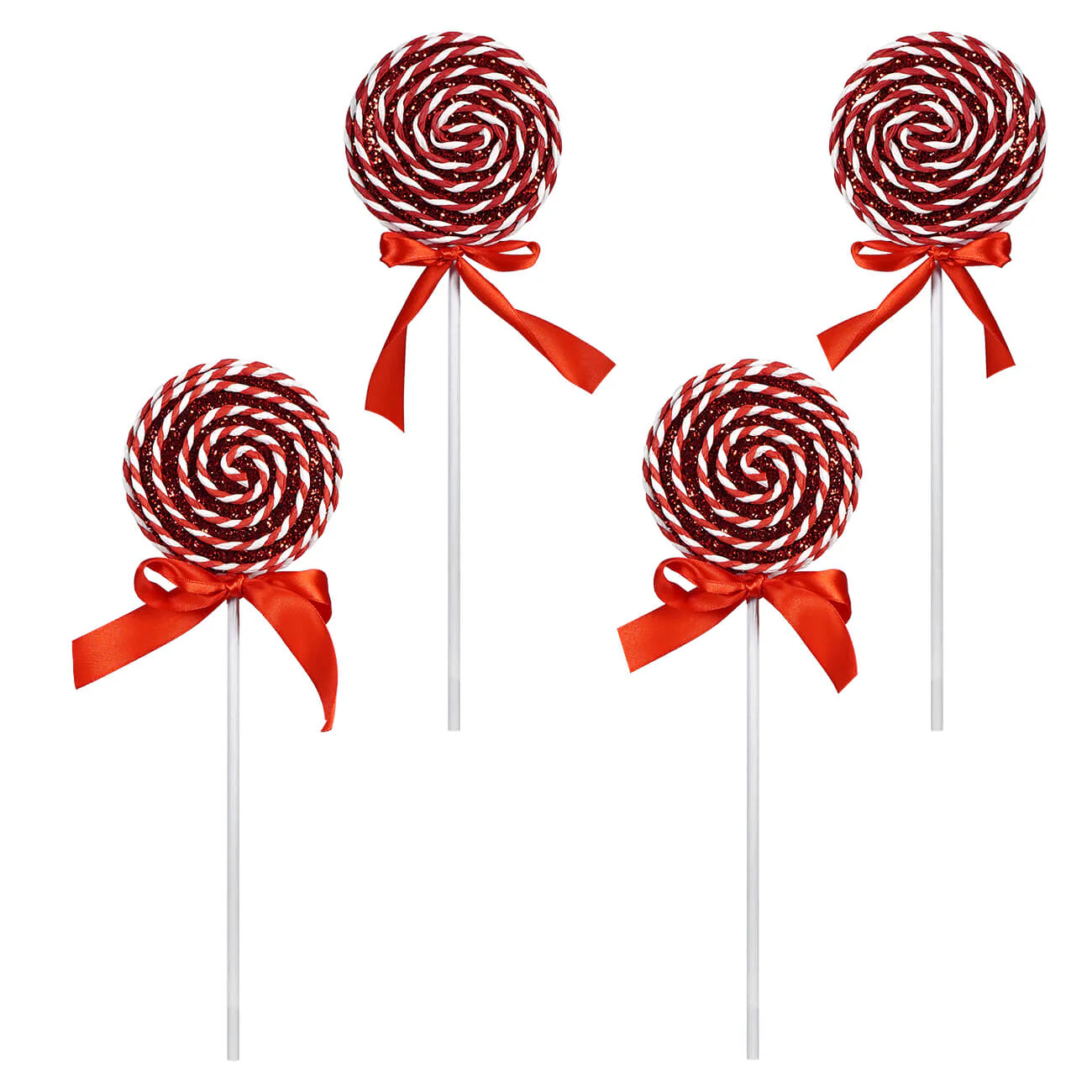 Holiday Peppermint Candy Picks Set/4