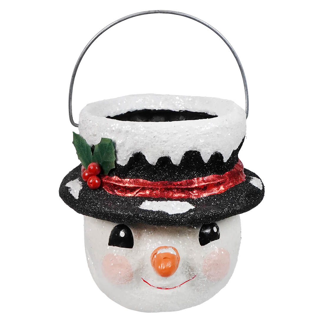 Small Holly Hat Snowman