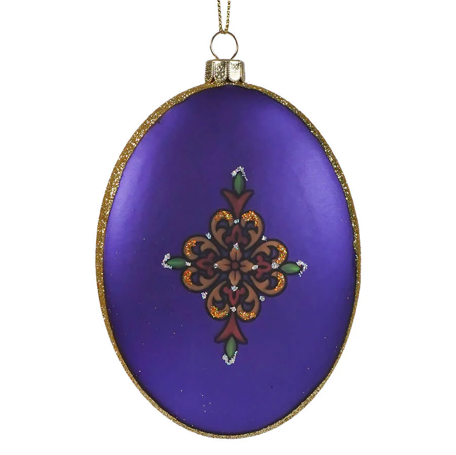 Holy Family Oval Glass Ornament - Image 2