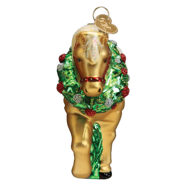 Horse With Wreath Ornament - Image 2