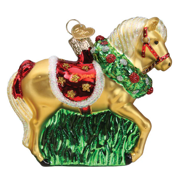 Horse With Wreath Ornament - Image 3
