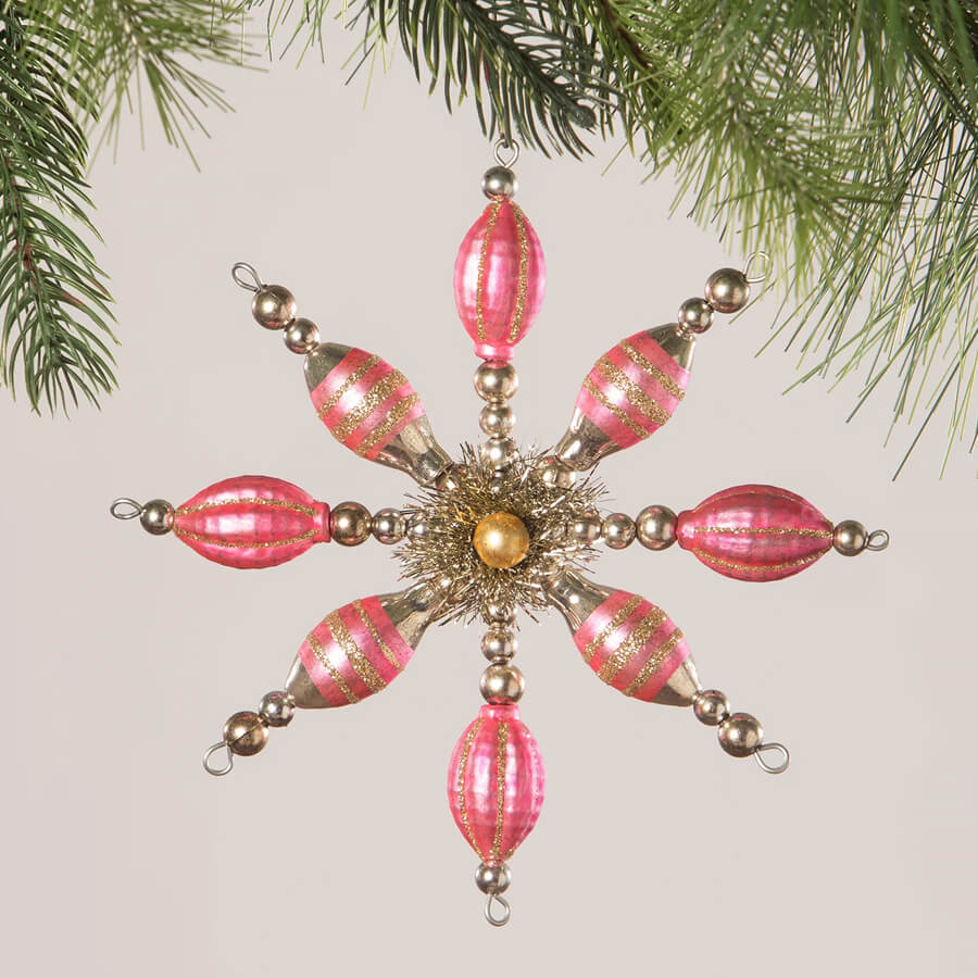 Hot Pink Starburst Ornament - Image 2