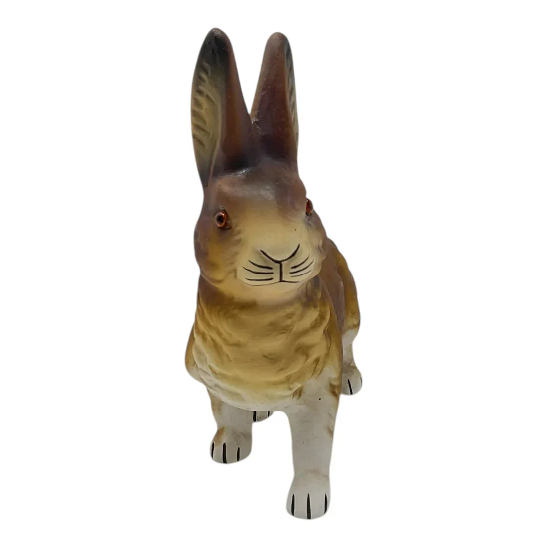 Ino Schaller Brown Walking Easter Bunny Rabbit German Paper Mache - Image 2