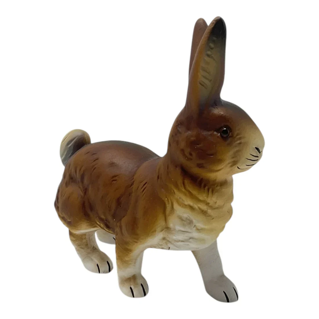 Ino Schaller Brown Walking Easter Bunny Rabbit German Paper Mache - Image 3