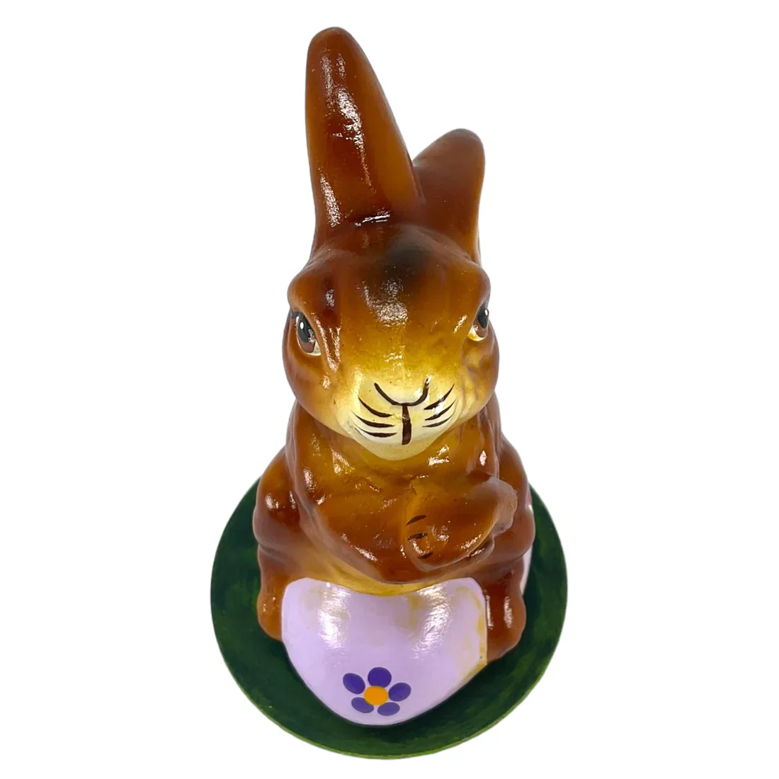 Ino Schaller Easter Bunny Rabbit On Purple Egg German Paper Mache - Image 3