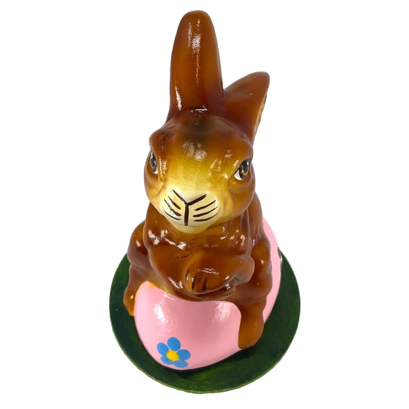 Ino Schaller Easter Rabbit On Pink Egg German Paper Mache - Image 2