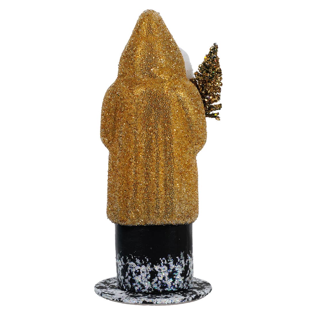 Ino Schaller Gold Beaded Santa Holding Tree - Image 3