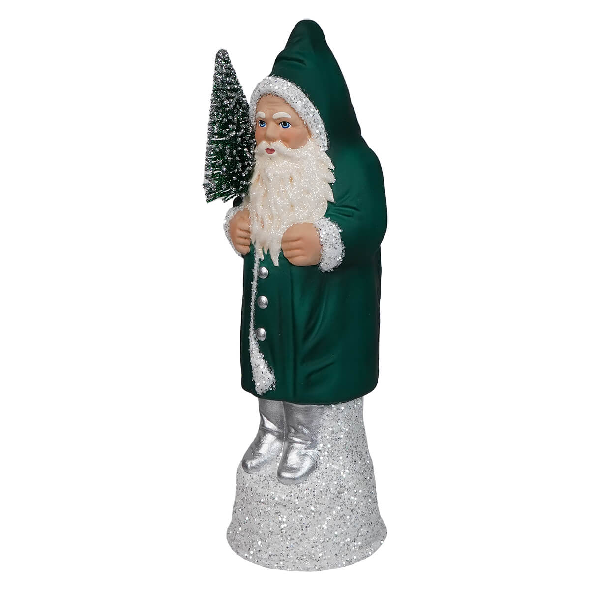 Ino Schaller Petrol Coat & Silver Boot Santa - Image 2