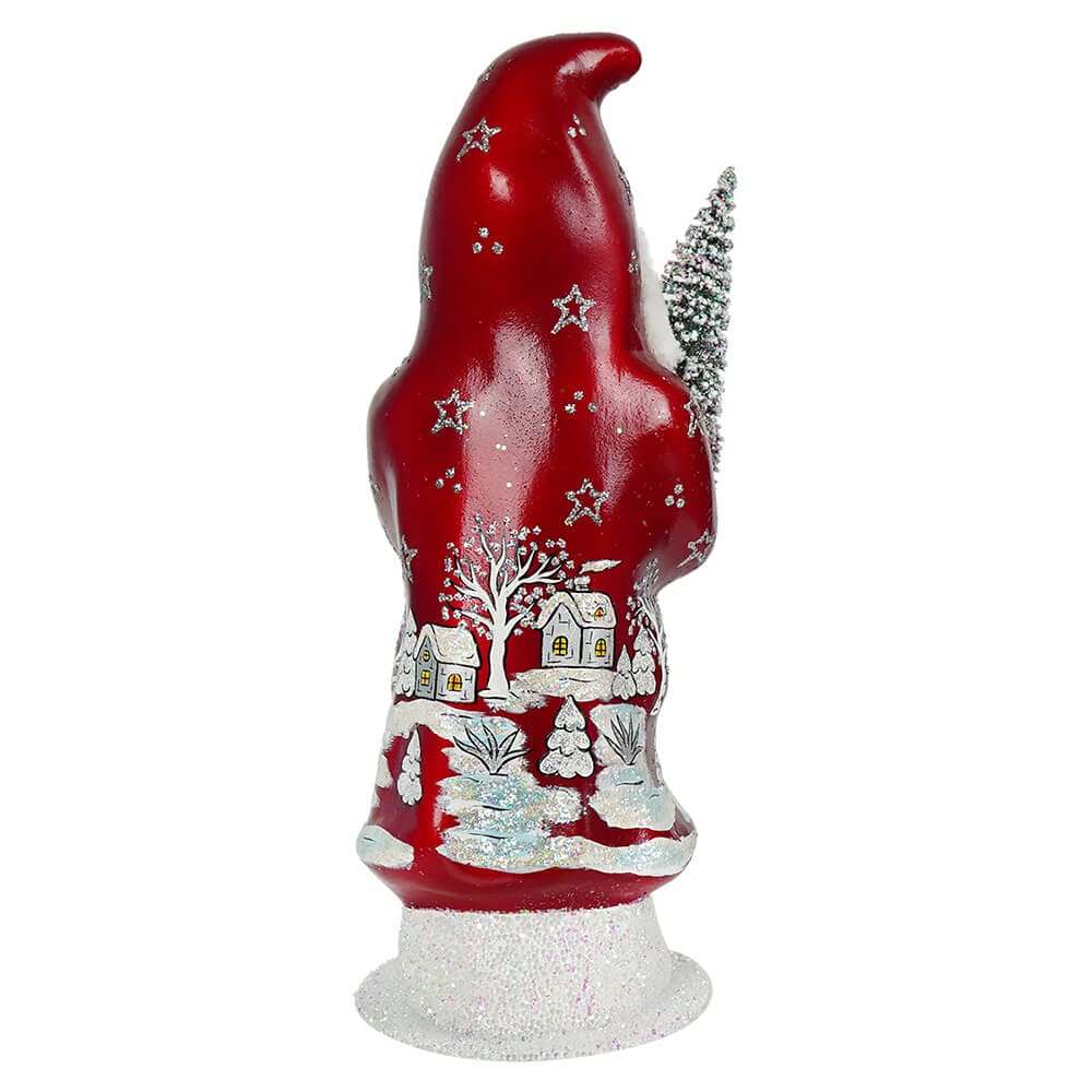 Ino Schaller Starry Red Winter Village Santa - Image 3