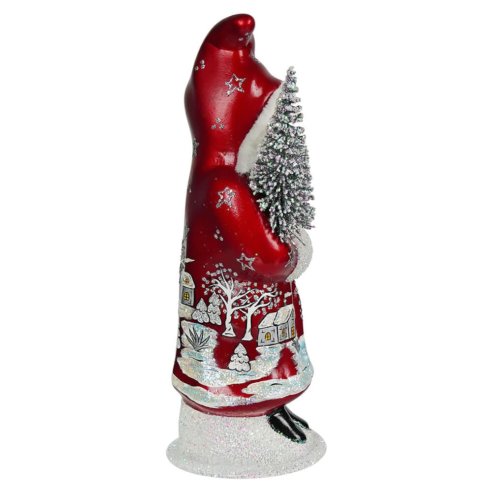 Ino Schaller Starry Red Winter Village Santa - Image 4