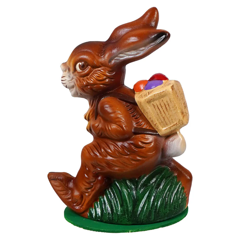 Ino Schaller Walking Brown Easter Bunny Carrying A Basket Of Colored Eggs - Image 2