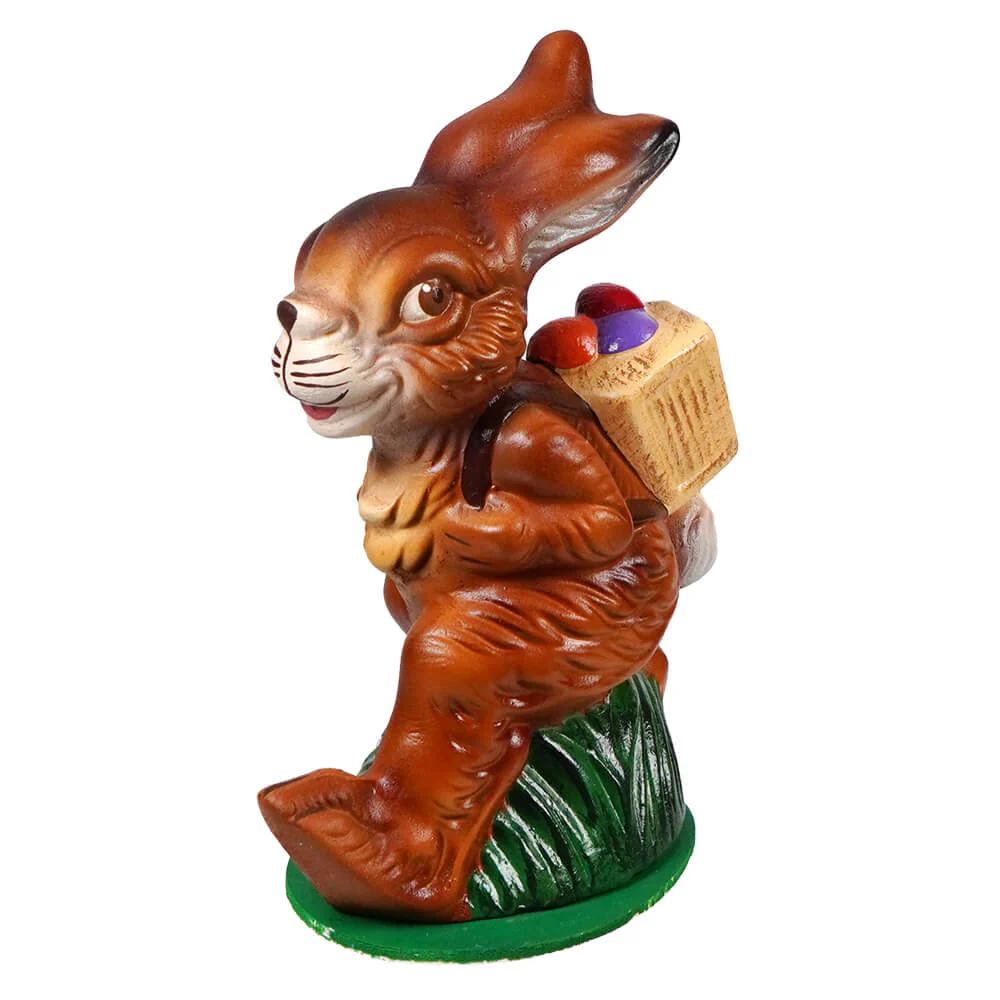 Ino Schaller Walking Brown Easter Bunny Carrying A Basket Of Colored Eggs - Image 3