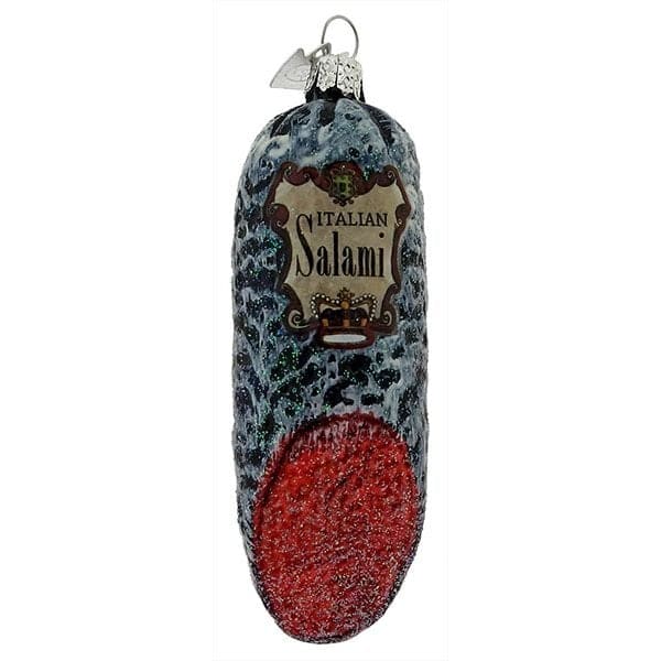 Noble Gems™ Glass Italian Food Italian Salami Ornament