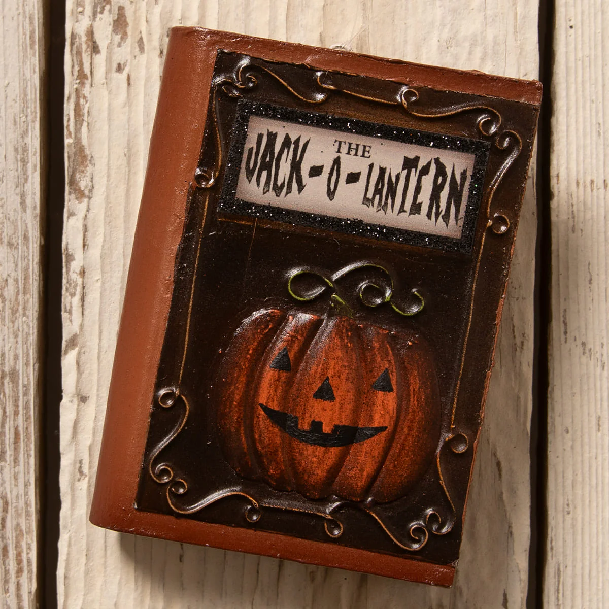 Jack-O-Lantern Book Ornament - Image 4