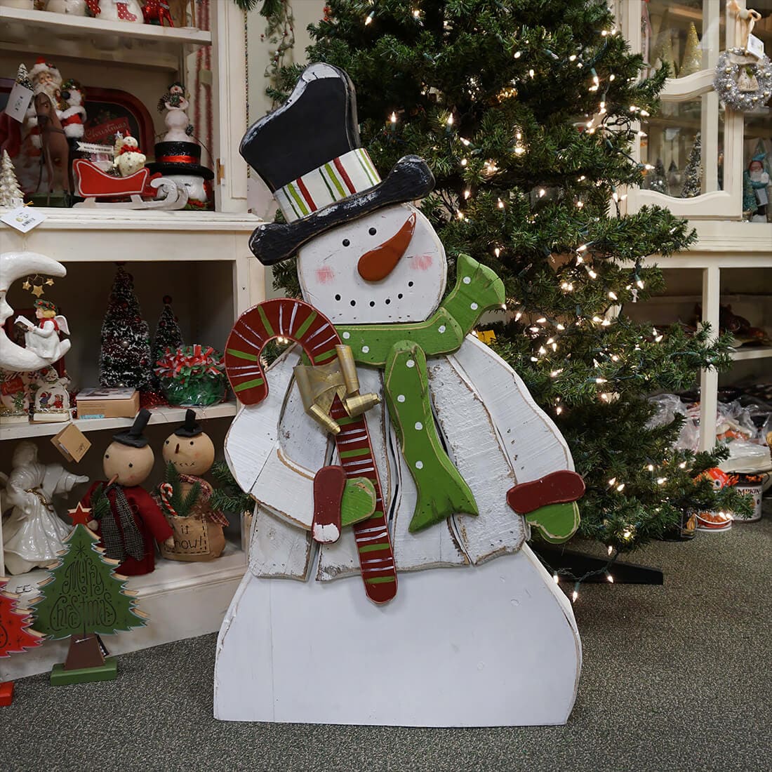 Jaunty Snowman with Candy Cane - Image 6