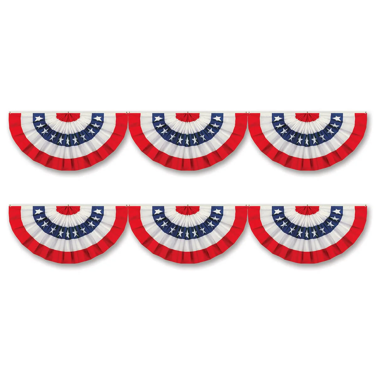 72" Large Jointed Patriotic Bunting Cutout Set/2