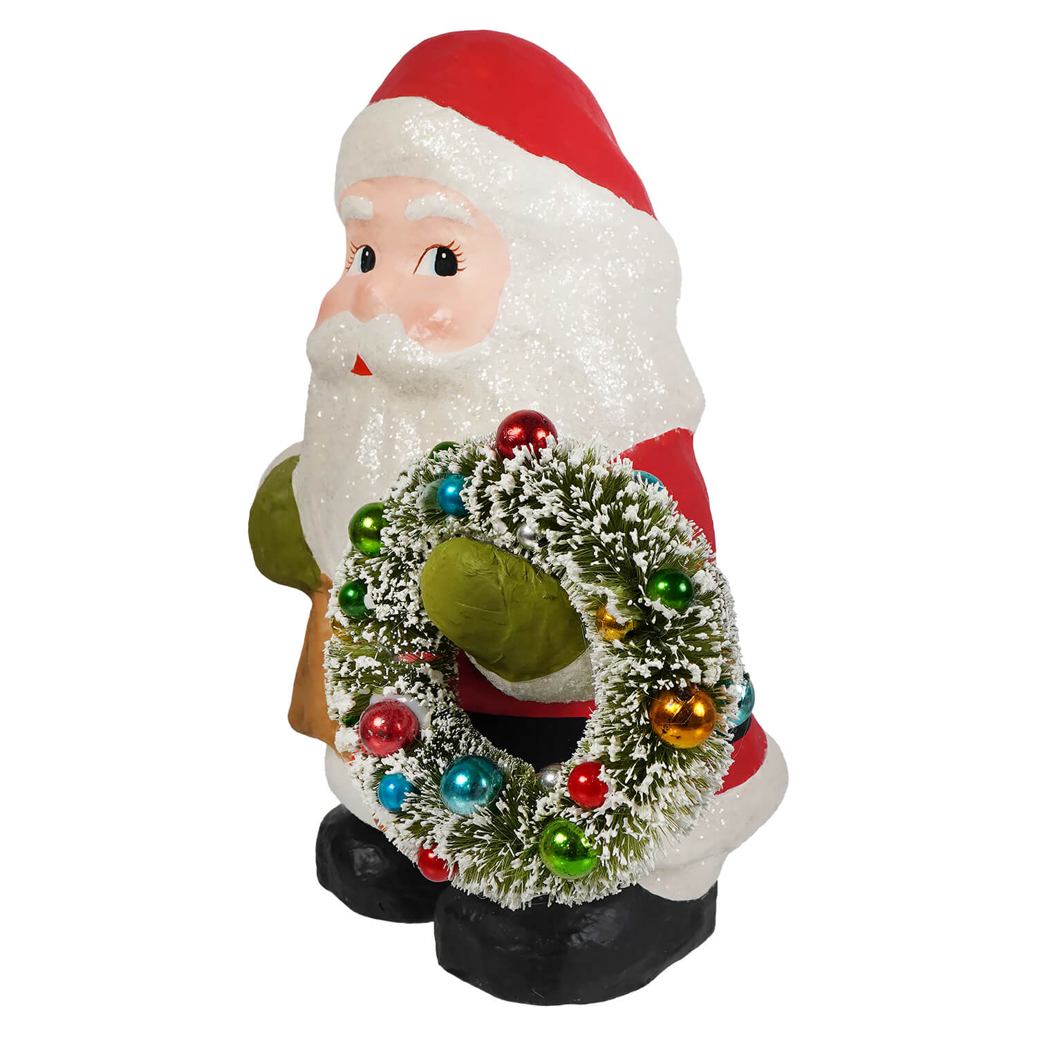 Jolly Fat Santa With Wreath - Image 2