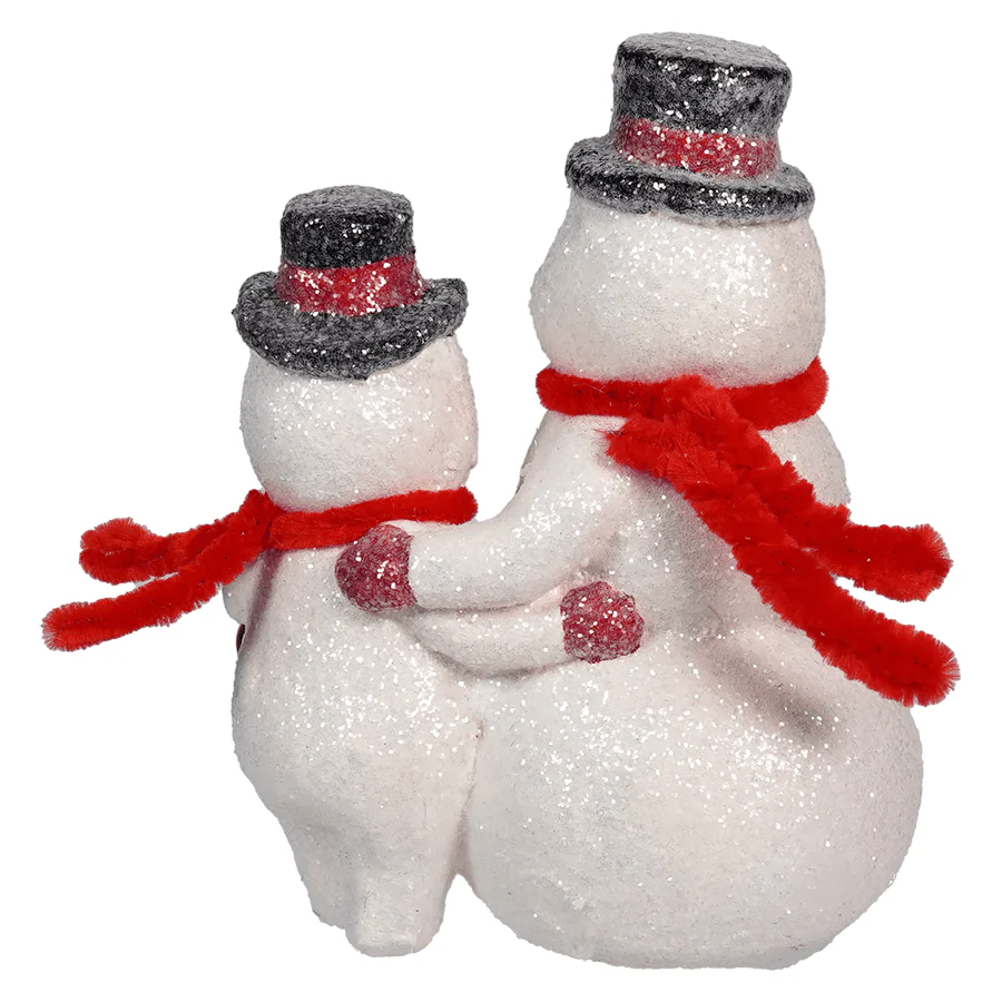 Jolly Pair Of Snowmen Figurine - Image 2