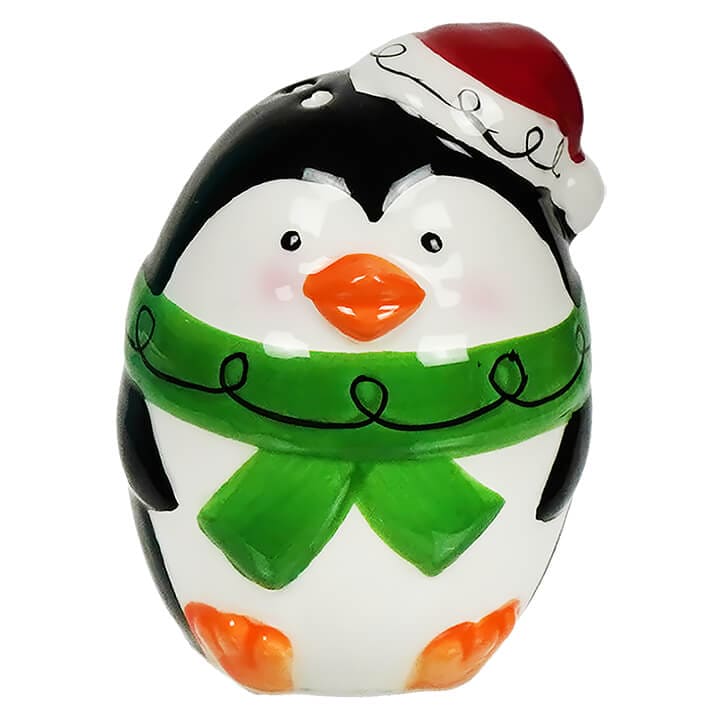 Jolly Penguins Salt & Pepper Shakers With Dish Set/3 - Image 3