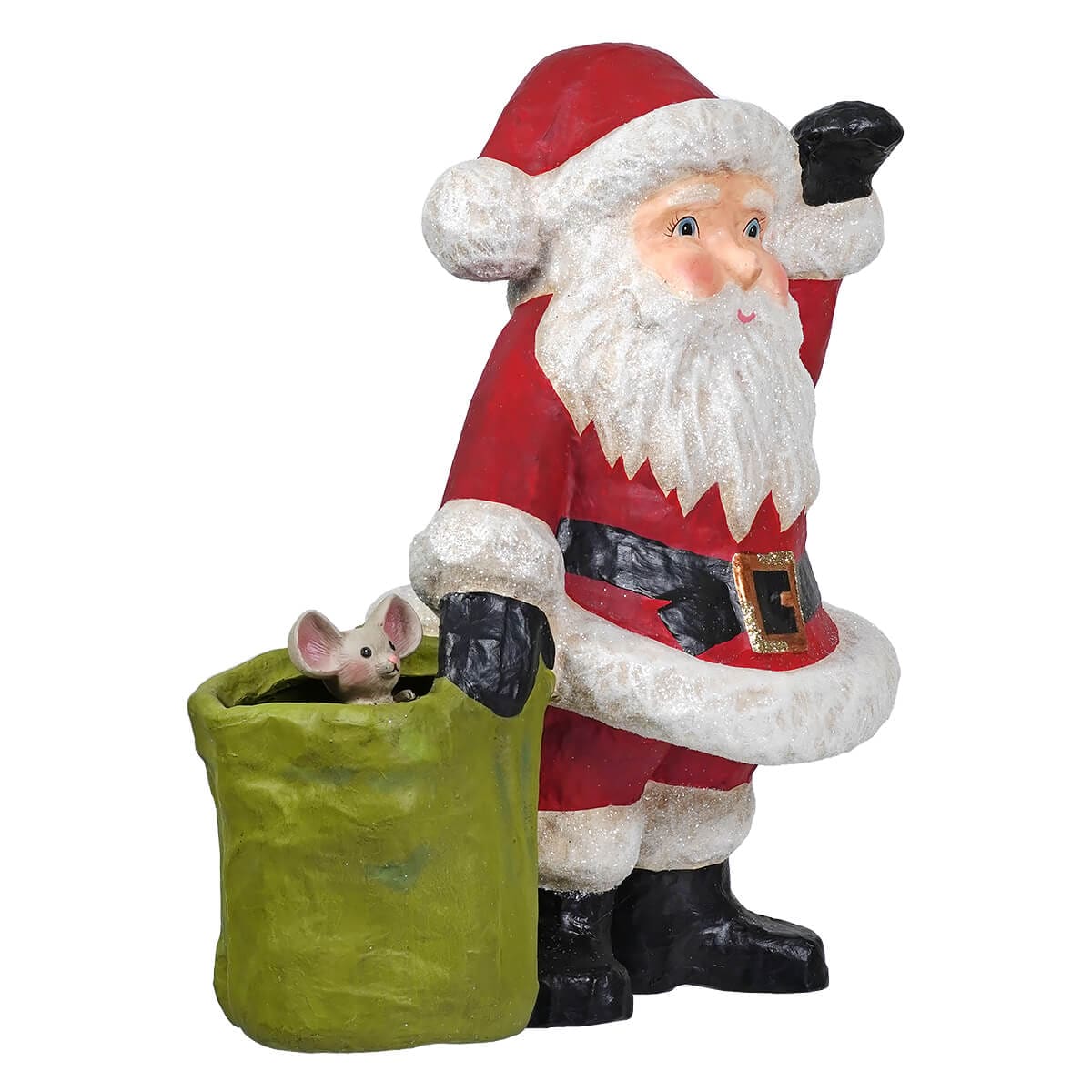 Jolly Waving Santa With Large Bag - Image 2