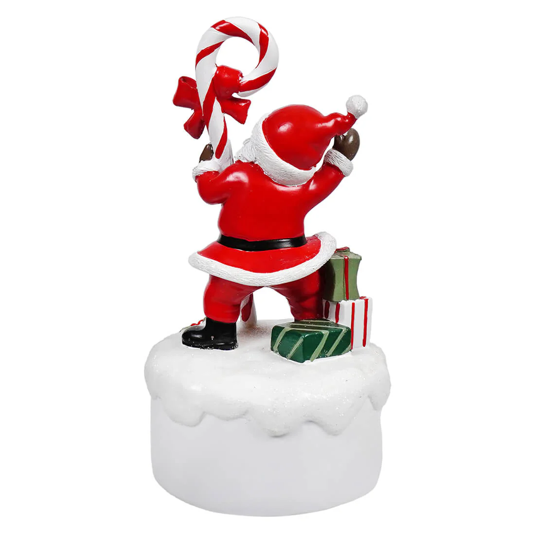 Joyful Santa "We Wish You A Merry Christmas" Windup Music Box - Image 2