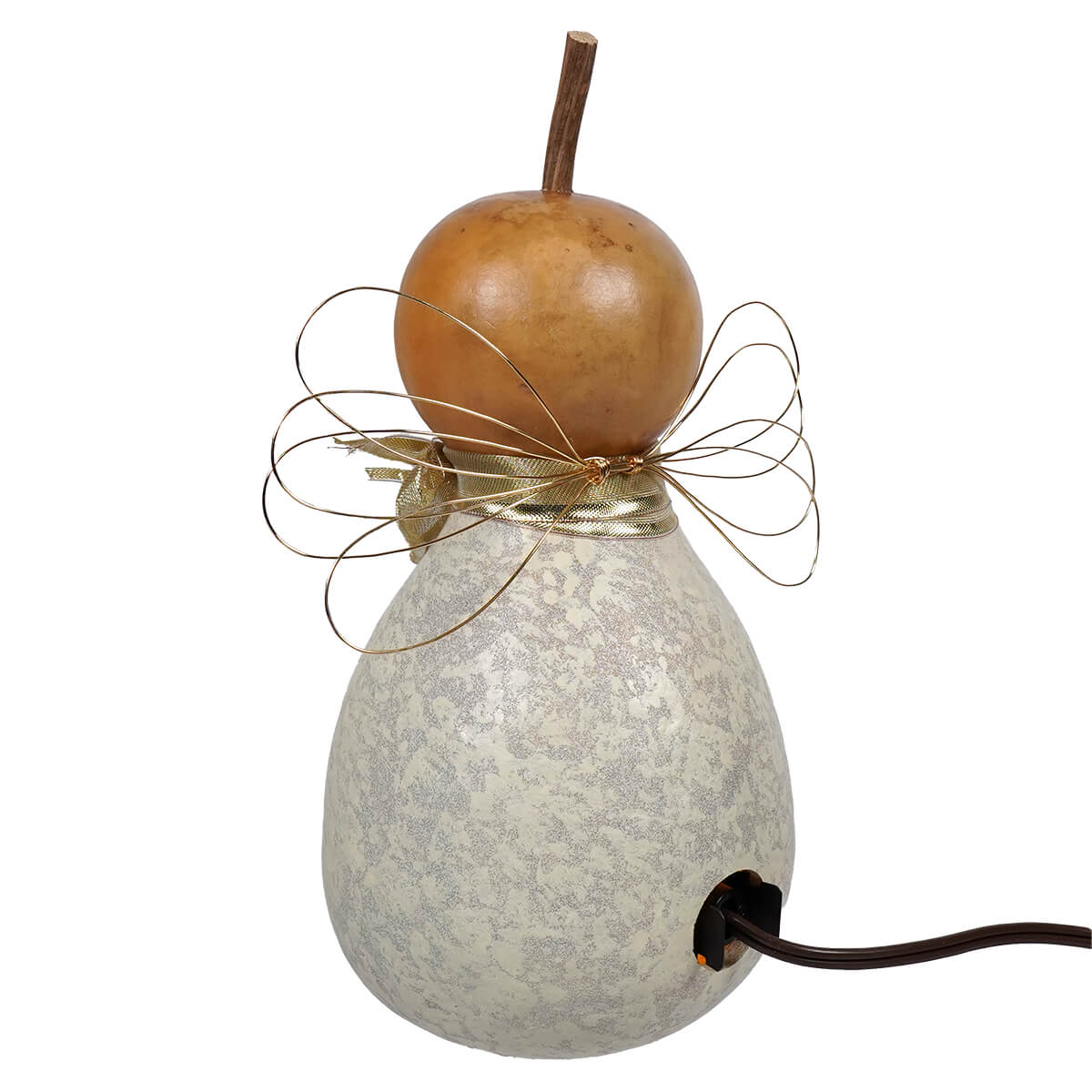 Julia - Lighted Small Snowflake Angel Gourd - Image 2